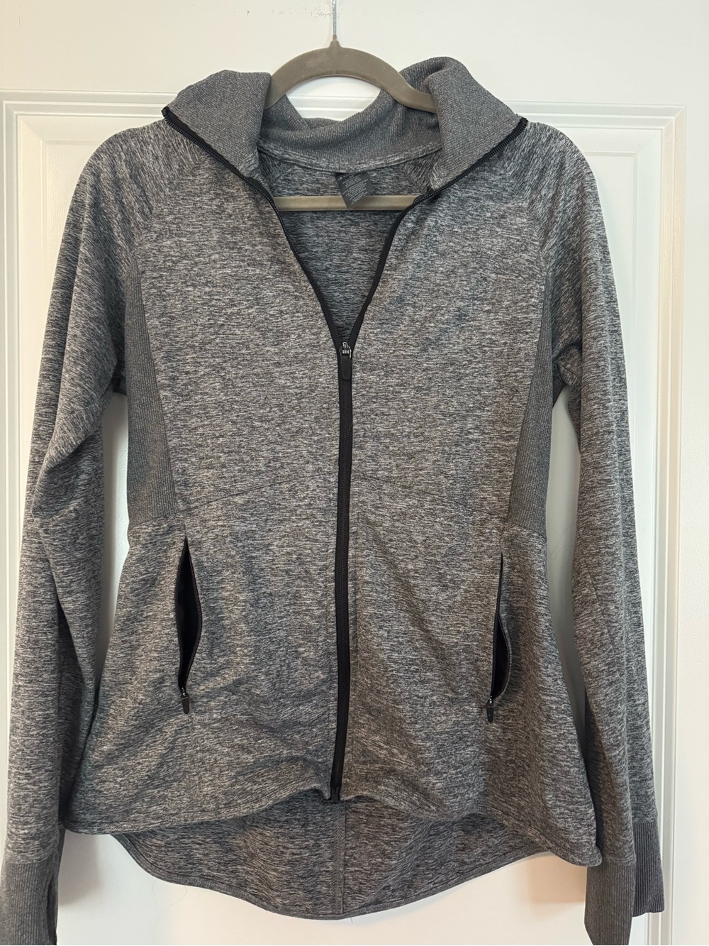 Champion Heather Gray Full-Zip Hoodie Jacket